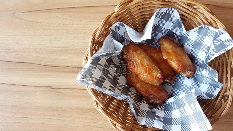 Korean Style Fried Chicken Wings Stock Image - Image of food
