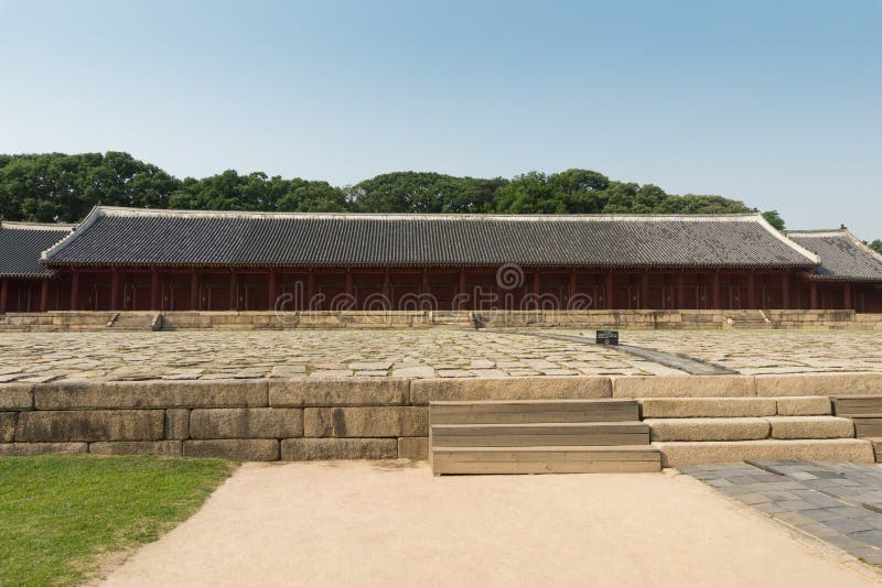  Koreanischer alter Schrein stockfotografie