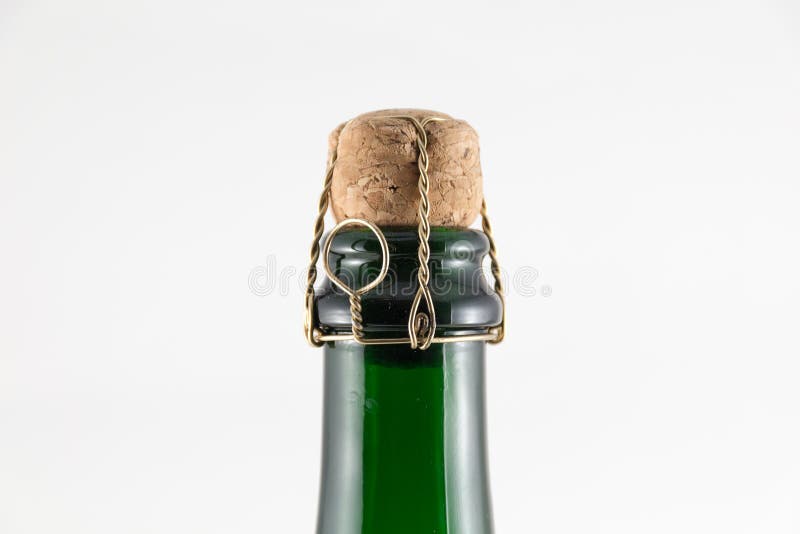 Korken in Chanpagne-Flasche lizenzfreie stockbilder Korken in Chanpagne-Flasche lizenzfreie stockbilder