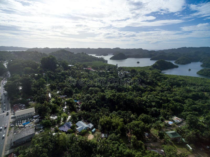 Koror Town in Palau Island.