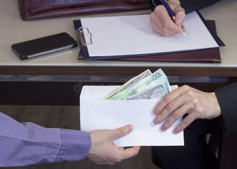 Korruption und Bestechung lizenzfreies stockbild Korruption und Bestechung lizenzfreies stockbild
