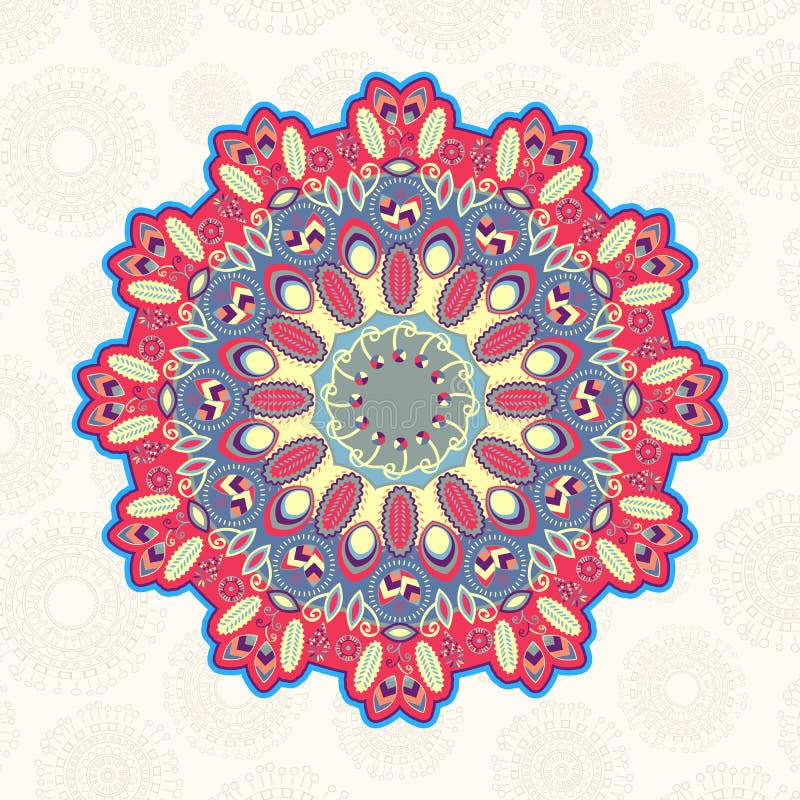 Kort med dekorativa runda element vektor illustrationer Kort med dekorativa runda element vektor illustrationer