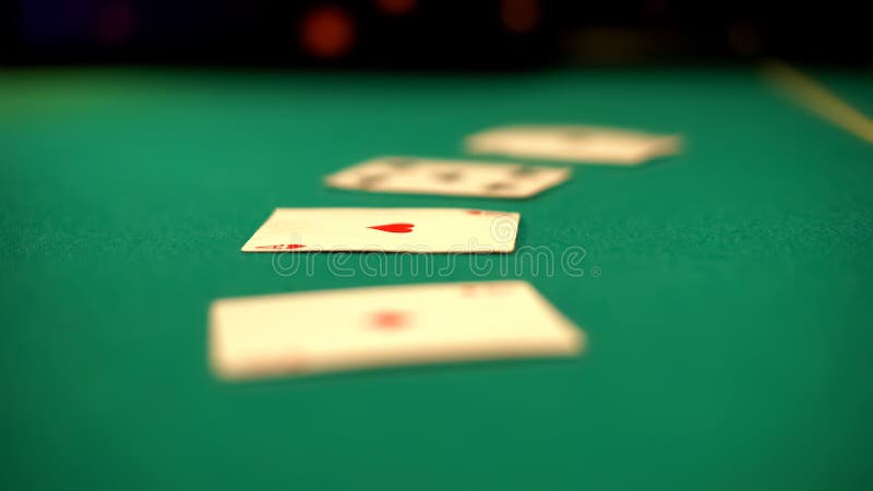 Cards lying on casino table, poker and blackjack games, fortune and betting, stock photo. Cards lying on casino table, poker and blackjack games, fortune and betting, stock photo