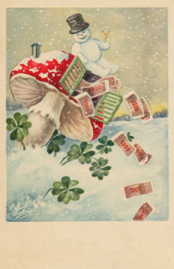 Vintage greeeting card for chistmas since 1918. Vintage greeeting card for chistmas since 1918