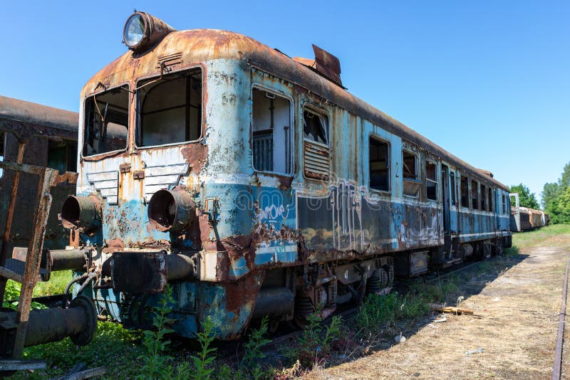 Destroyed Train Wagon Royalty-Free Images, Stock Photos & Pictures