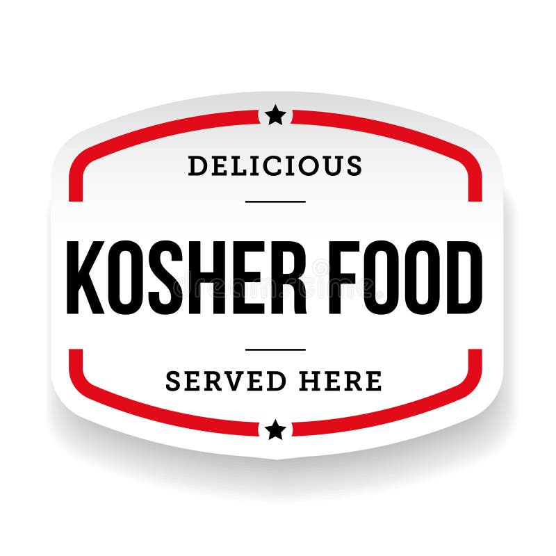 Kosher Food vintage label stock vector. Illustration of symbol 96030403
