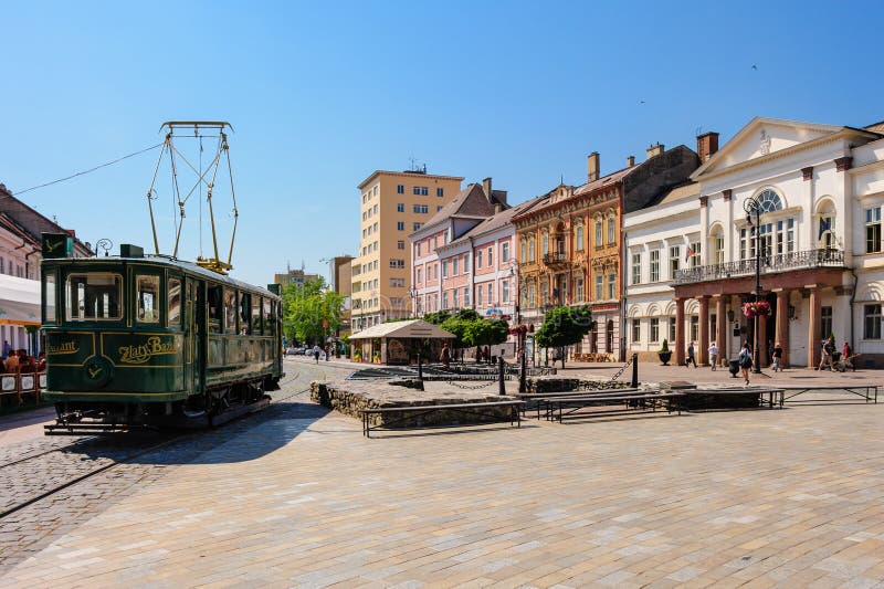 Straßenbahn Košice lizenzfreie stockfotos