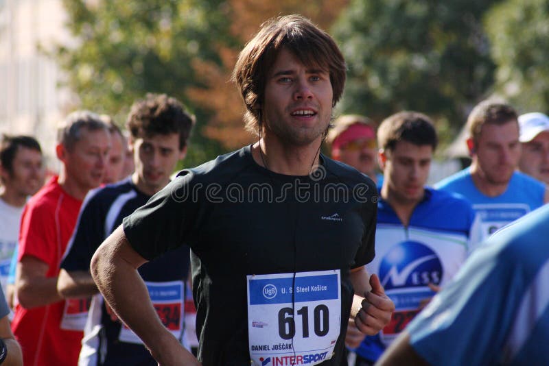 Košice Friedensmarathon stockbild