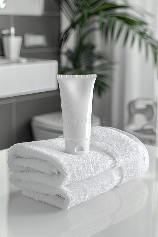 Kosmetiktücher mit Kosmetiktücher und Badewanne. lizenzfreie stockbilder