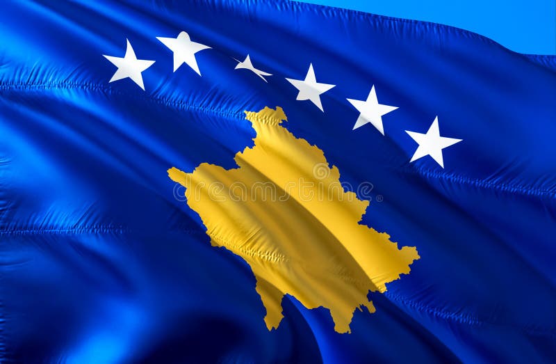 Kosovo-Flagge Wellenartig Bewegendes Design Der Flagge 3D Das Nationale  Sonderzeichen Von Kosovo, Wiedergabe 3D Nationale Farben Stock Abbildung -  Illustration von nation, regierung: 136003876