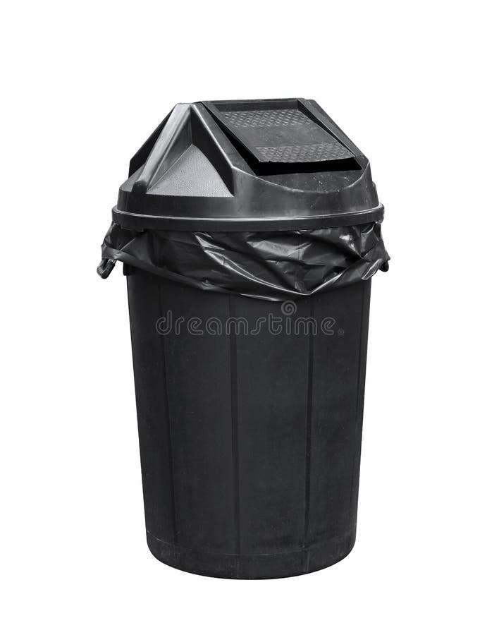 Kosz dla odpady, czarny plastikowy grat, śmieci, dżonka kosz dla przetwarza zdjęcie stock Kosz dla odpady, czarny plastikowy grat, śmieci, dżonka kosz dla przetwarza zdjęcie stock