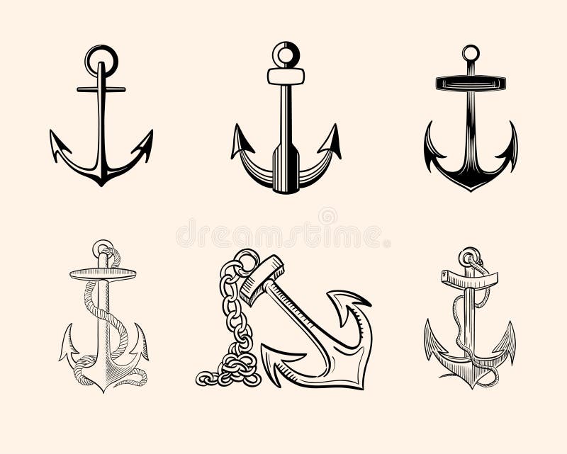 Kotwicy ustawiać ilustracji