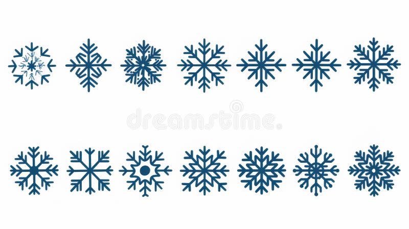 Iced cold crystal ornaments for Christmas holidays. Flat graphic modern illustrations with icy line symbols. Isolated on white background. Winter snowflakes.. AI generated. Iced cold crystal ornaments for Christmas holidays. Flat graphic modern illustrations with icy line symbols. Isolated on white background. Winter snowflakes.. AI generated