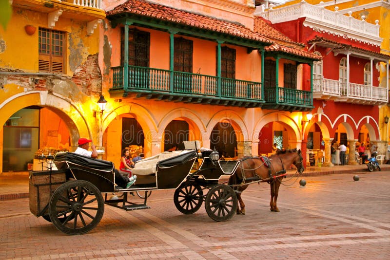 Koń rysujący fracht, Plac De Los Coches, Cartagena
