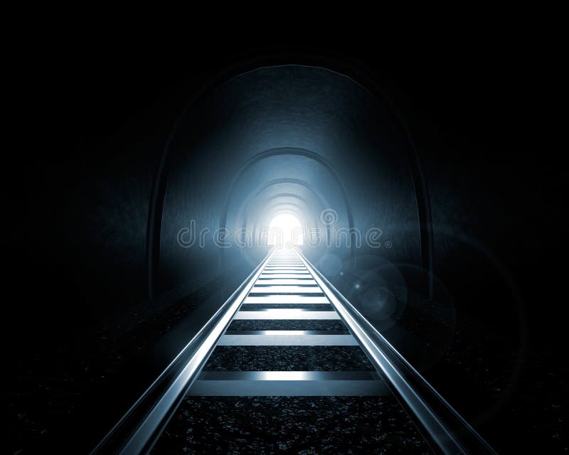 końcówka światła tunel ilustracji końcówka światła tunel ilustracji
