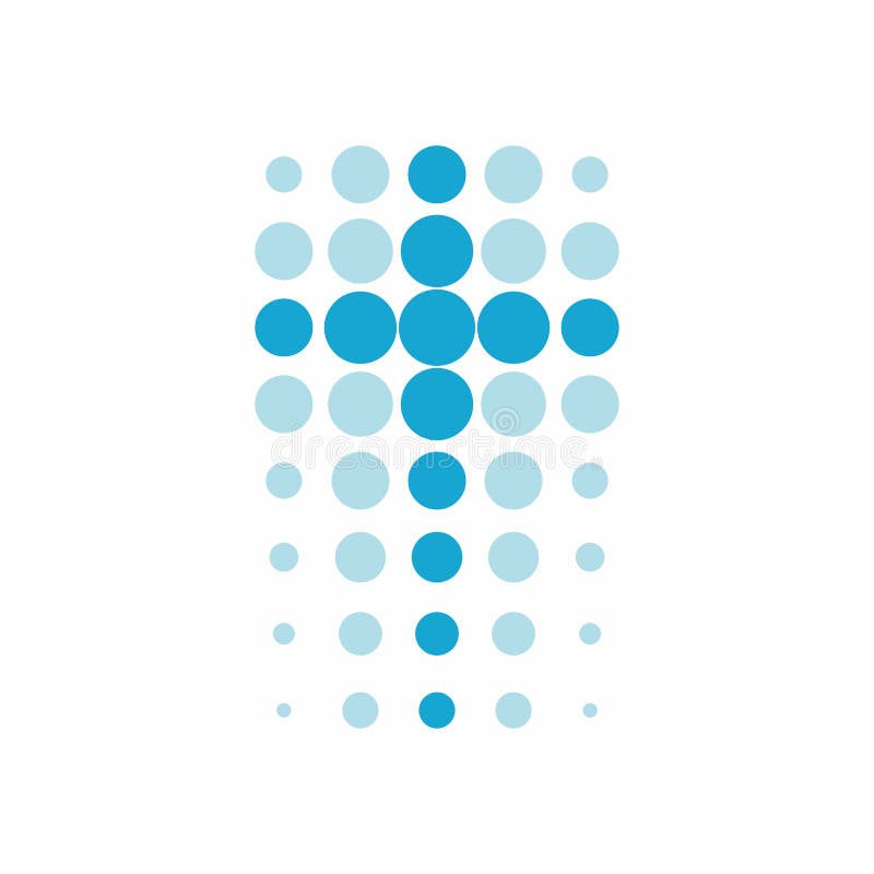 Kościelny logo Chrześcijańscy symbole Chrześcijanina krzyż kropki ilustracja wektor Kościelny logo Chrześcijańscy symbole Chrześcijanina krzyż kropki ilustracja wektor