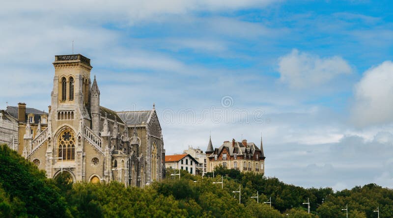 Kościelny Sainte-Eugenie w Biarritz, Francja fotografia stock Kościelny Sainte-Eugenie w Biarritz, Francja fotografia stock