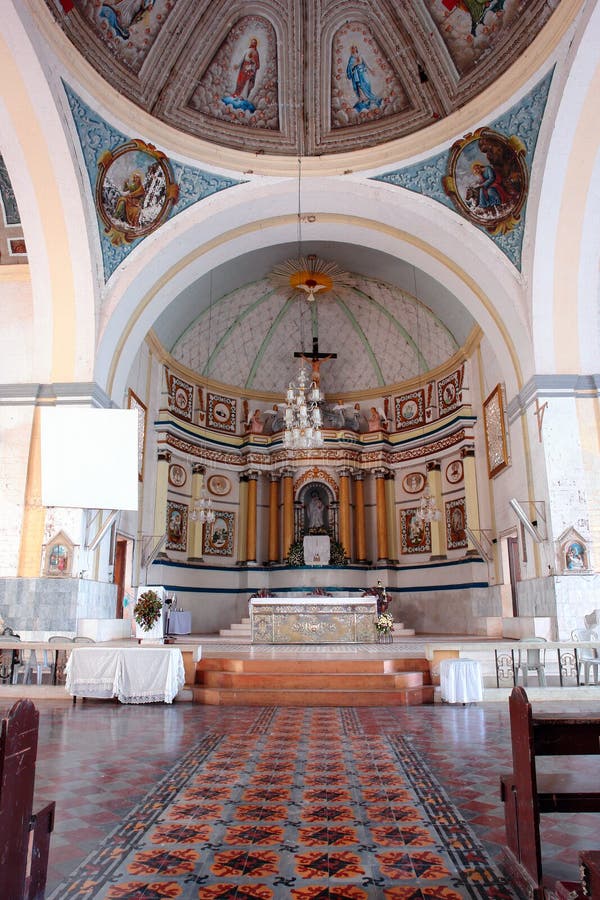 Kościół historyczne filipiny wnętrze