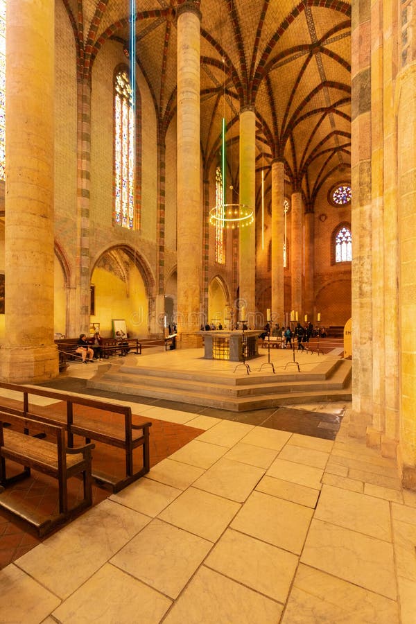 Kościół jacobinów w centrum Tuluzy fotografia stock