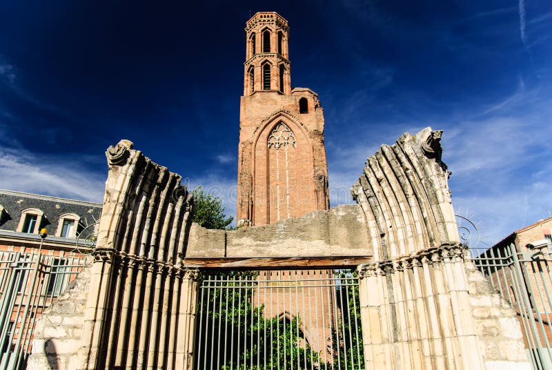 Kościół kordelierze, Tuluza, Francja fotografia stock Kościół kordelierze, Tuluza, Francja fotografia stock