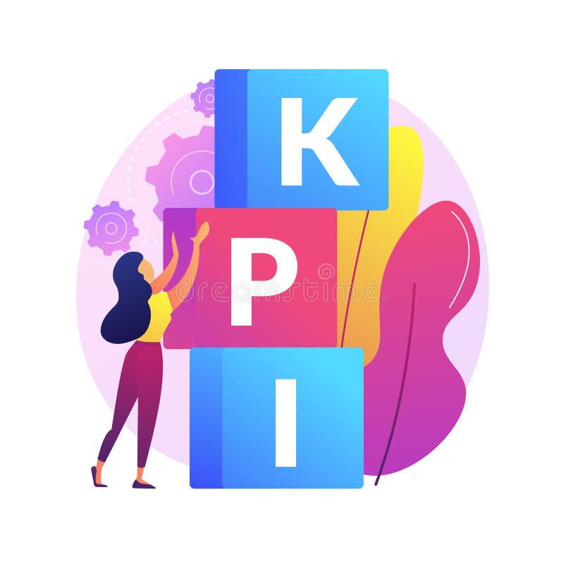 KPI abstract concept vector illustration. Key performance indicator, success measurement, company growth, business effectiveness, analytics tool, financial management, KPI abstract metaphor.