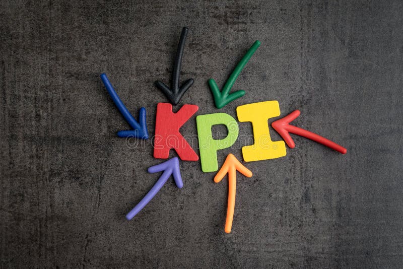 KPI, Geschäftsziel des springenden Punkts Indikatorund Zielmanagement legen herein