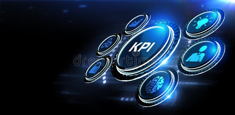 KPI Key Performance Indicator for Business Concept. Business, Technology, Internet and network concept stock image