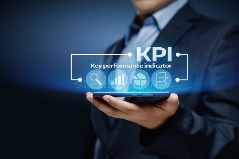 KPI Key Performance Indicator Business Internet Technology Concept royalty free stock photography