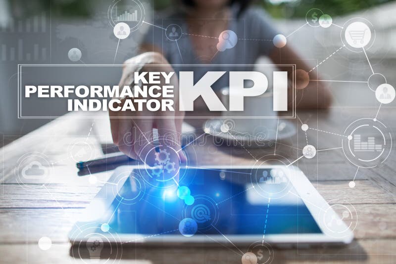 KPI. Key performance indicator. Business and technology concept. stock photos