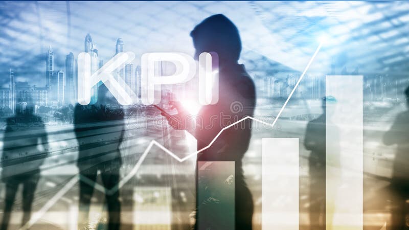 KPI - Key Performance Indicator. Business and technology concept. Multiple exposure, mixed media. Financial concept on royalty free stock images KPI - Key Performance Indicator. Business and technology concept. Multiple exposure, mixed media. Financial concept on royalty free stock images