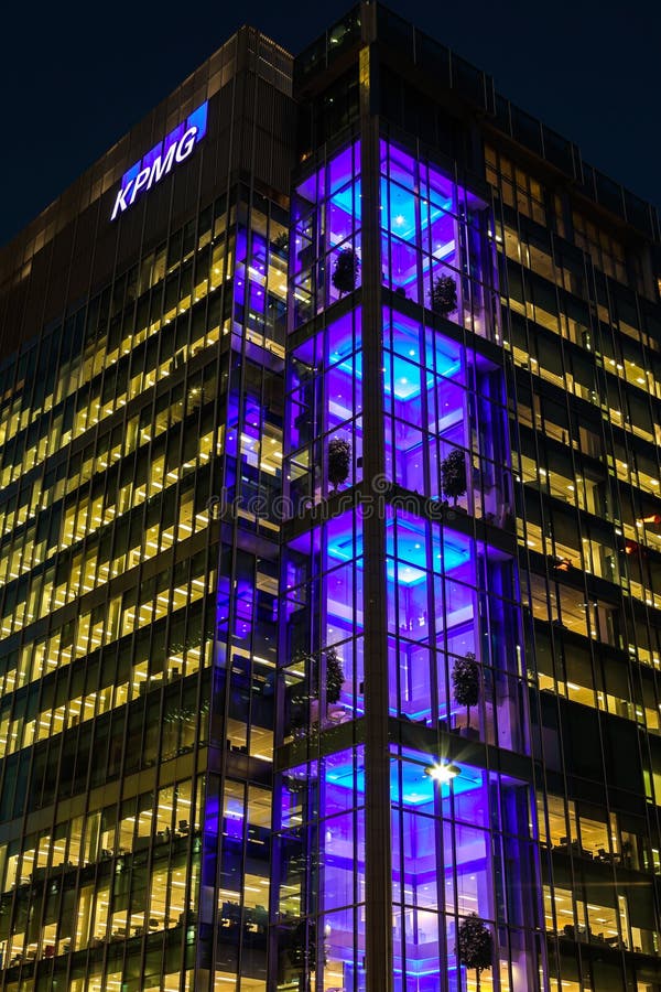 KPMG UK Head Offcie In Canary Wharf Editorial Stock Photo Image of