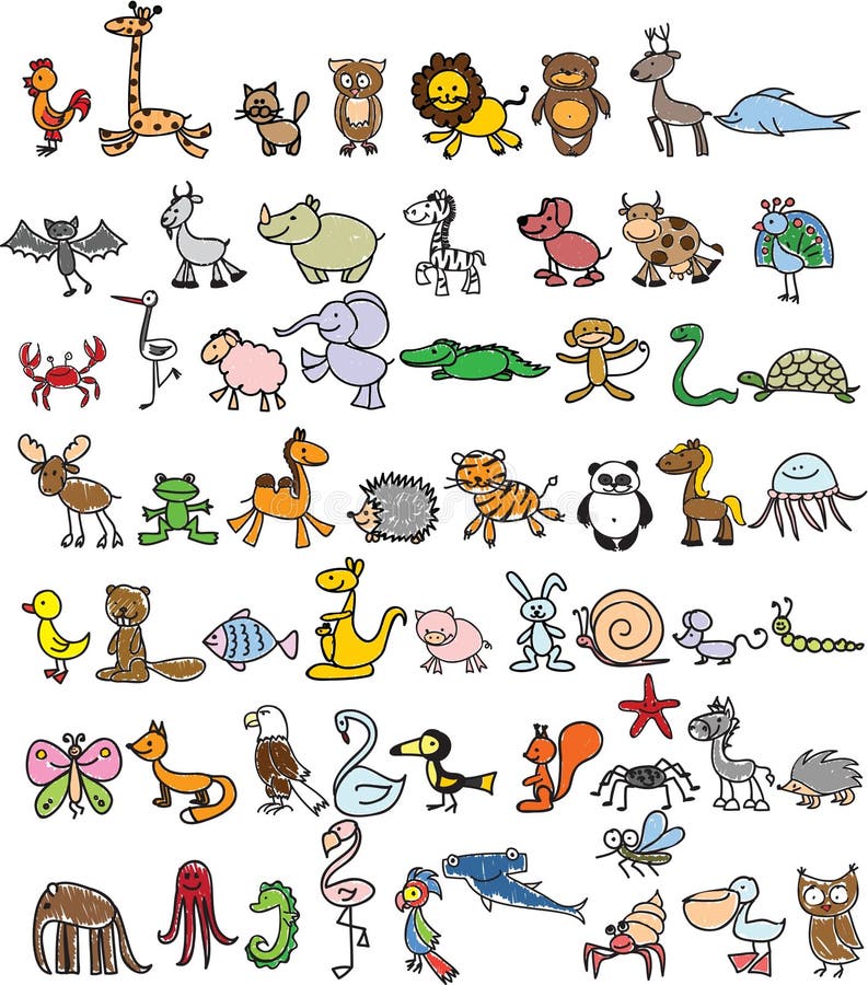 Krabbeldieren vector illustratie Krabbeldieren vector illustratie