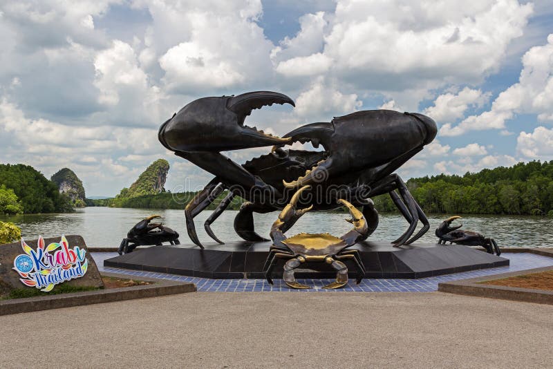 Krabi stad i Thailand, Asien royaltyfria bilder Krabi stad i Thailand, Asien royaltyfria bilder