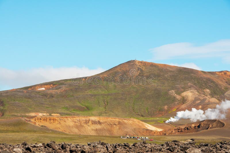 Krafla is a volcanic system with a diameter of approximately 20 kilometers situated in the region of Mývatn, north of Iceland. Krafla is a volcanic system with a diameter of approximately 20 kilometers situated in the region of Mývatn, north of Iceland.