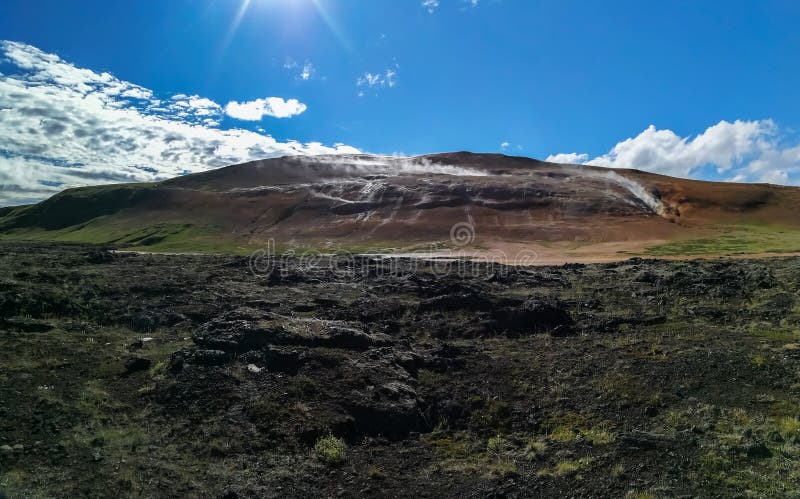 Krafla is a volcanic system with a diameter of approximately 20 kilometers situated in the region of Mývatn, north of Iceland. Krafla is a volcanic system with a diameter of approximately 20 kilometers situated in the region of Mývatn, north of Iceland.