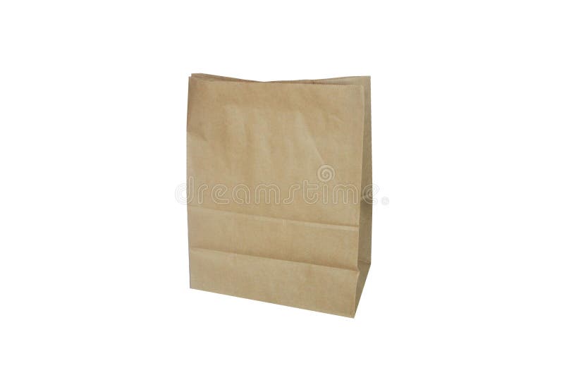 Download Kraft Paper Bags On White Background. Shopping Bag Mockup ...