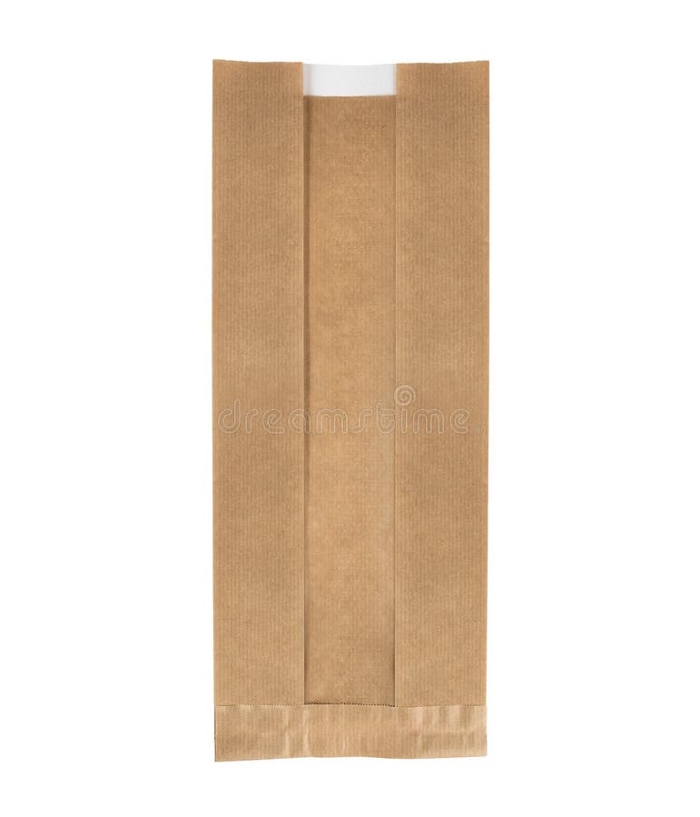 Kraft Paper Single Serve Window Bag Stock Photo - Image of ...
