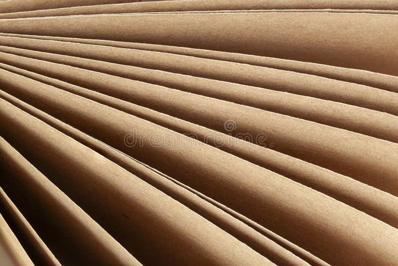 Kraft Sheets of Paper Closeup. Abstract Natural Neutral Background