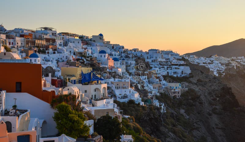 Krajobraz pi? kna Santorini wyspa zdjęcie royalty free