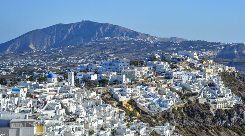 Krajobraz pi? kna Santorini wyspa obrazy stock