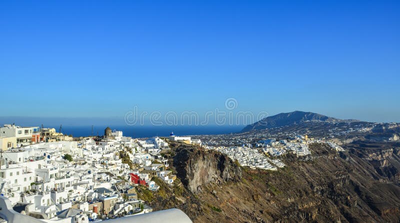 Krajobraz pi? kna Santorini wyspa obrazy stock