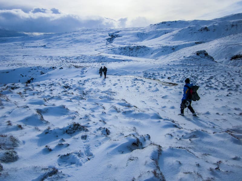 Krajobraz zimowy południowej islandii w europie północnej
