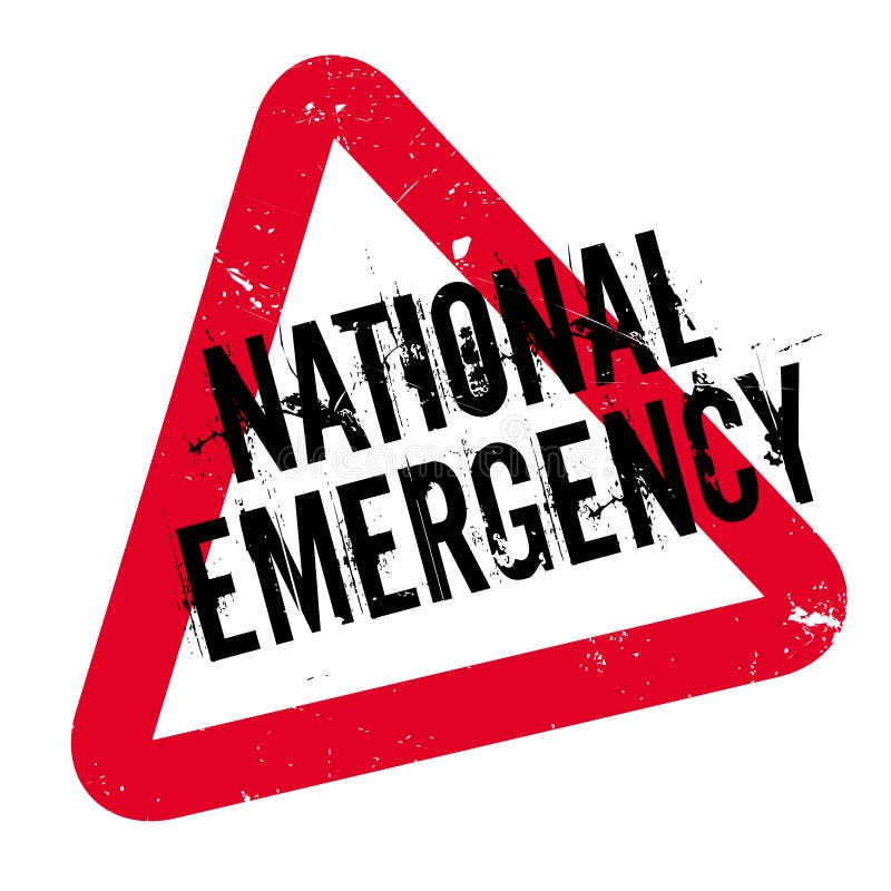 National Emergency rubber stamp. Grunge design with dust scratches. Effects can be easily removed for a clean, crisp look. Color is easily changed. National Emergency rubber stamp. Grunge design with dust scratches. Effects can be easily removed for a clean, crisp look. Color is easily changed.