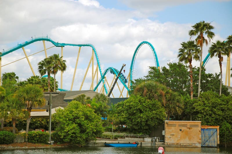 Born from tales that struck terror in sailors for centuries, SeaWorld Orlando's mighty Kraken is a monster coaster like no other. Consistently ranked one of the world’s top coasters by ride enthusiasts, this blazing fast floorless steel coaster rises high above the horizon, daring you to take it on. The mythological beast has been unleashed to lift you higher, drop you longer, and spiral you faster than any other coaster in Orlando. All without that piece of equipment standard on lesser coasters: a floor.