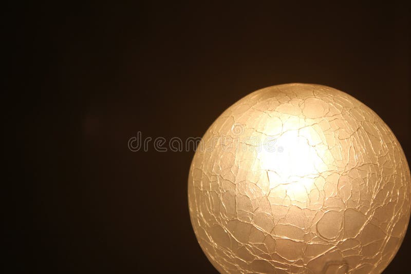 Krakingowa szklana lampa zdjęcia stock Krakingowa szklana lampa zdjęcia stock
