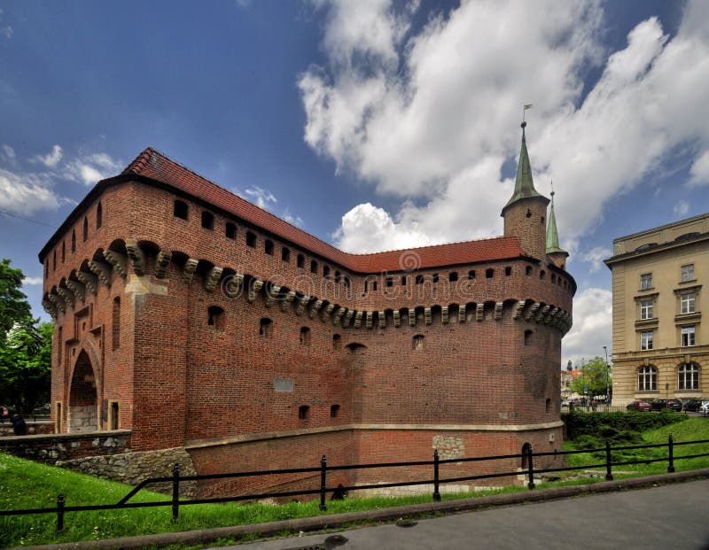 Barbican (Barbakan) in Kracow - Poland. Barbican (Barbakan) in Kracow - Poland.