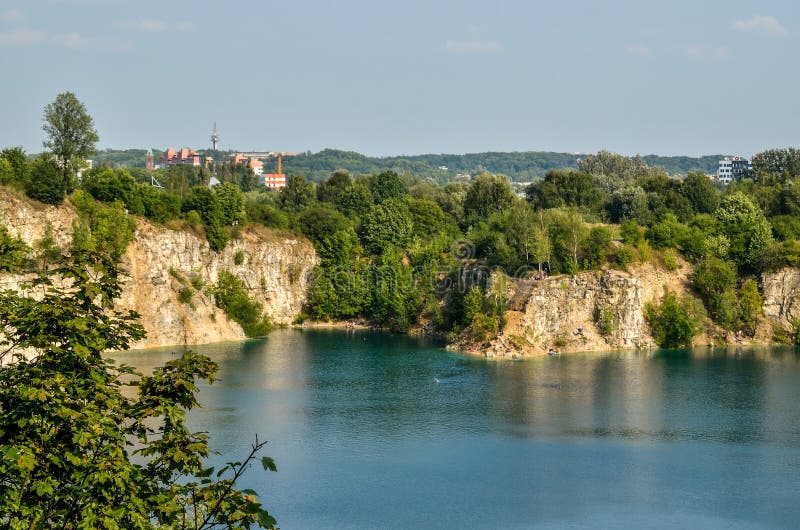 zakrzowek-lake-in-krakow-poland-editorial-stock-image-image-of