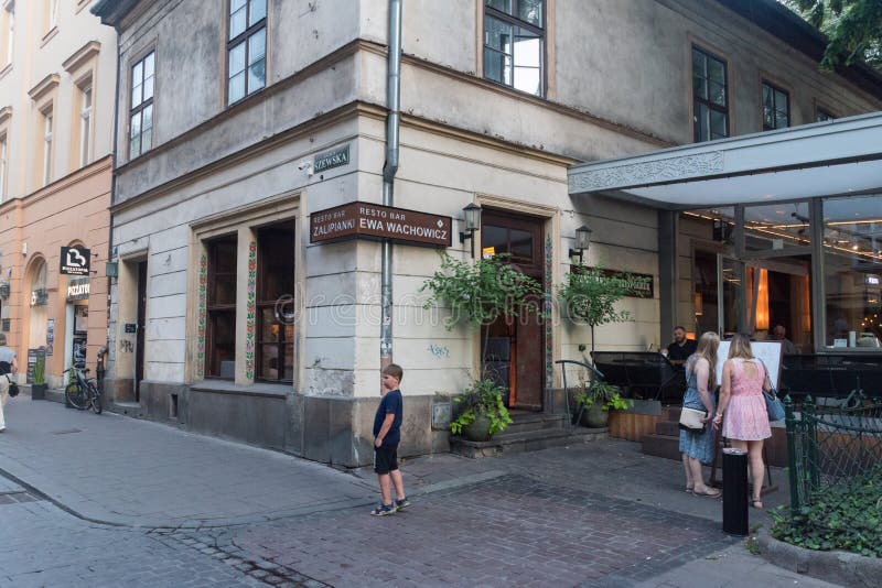 Resto Bar Ewa Wachowicz editorial photography. Image of krakow 161111442