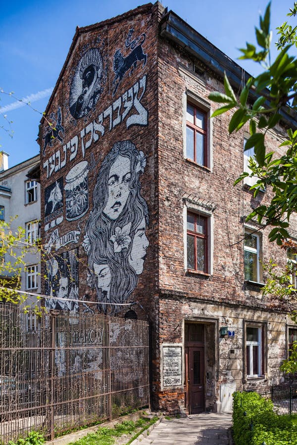Krakow, Poland. Kazimierz - old jewish district royalty free stock photo Krakow, Poland. Kazimierz - old jewish district royalty free stock photo