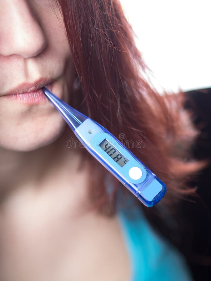 Download Krankheit stockbild. Bild von thermometer, kaukasisch - 47100725